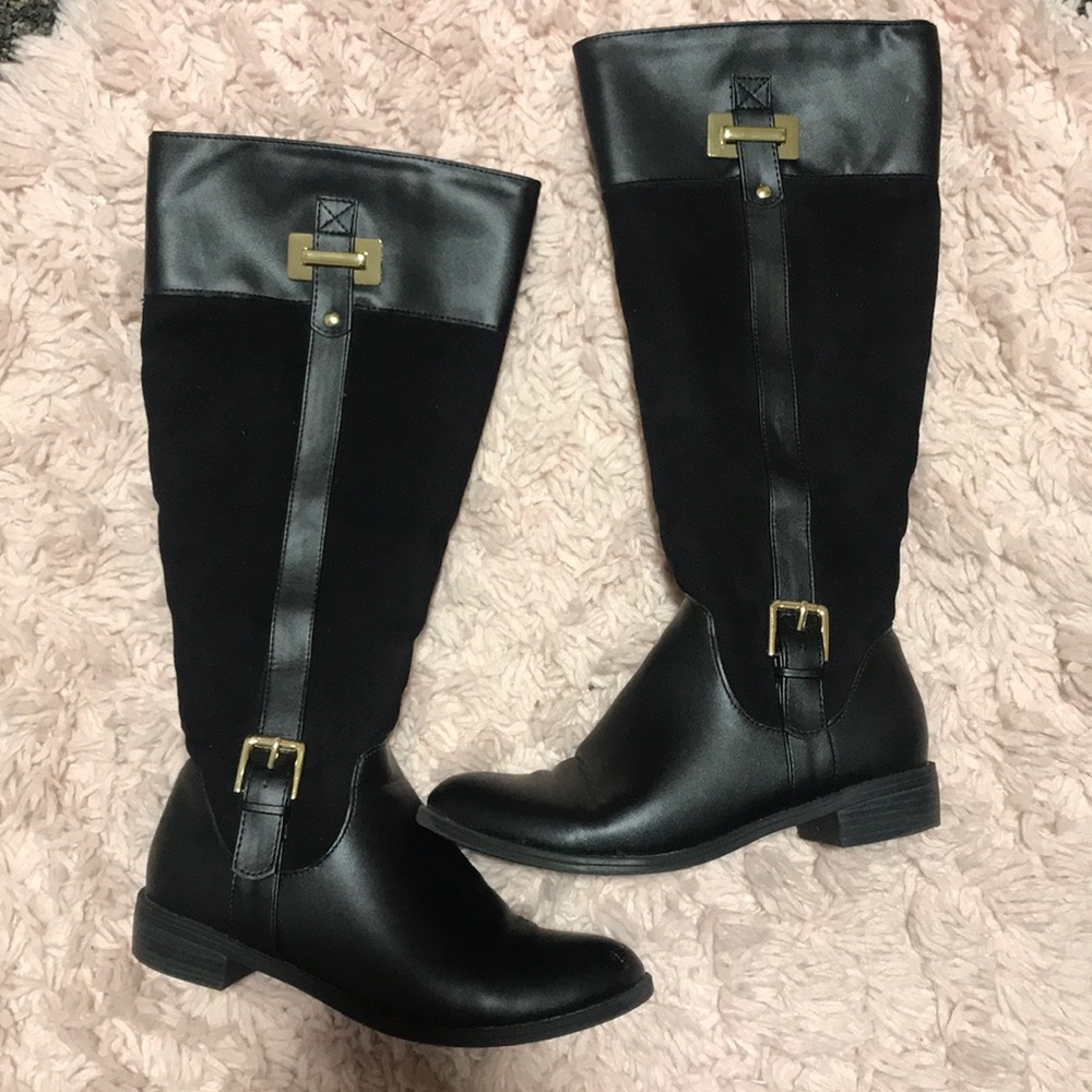 Barley warn to the knee boots